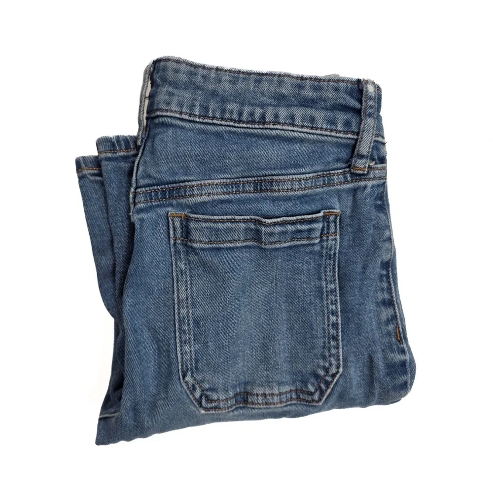 GAP Kids 70's Flare‎ High Rise Stretch Blue Denim Wide Leg Jeans Girl's Size 12